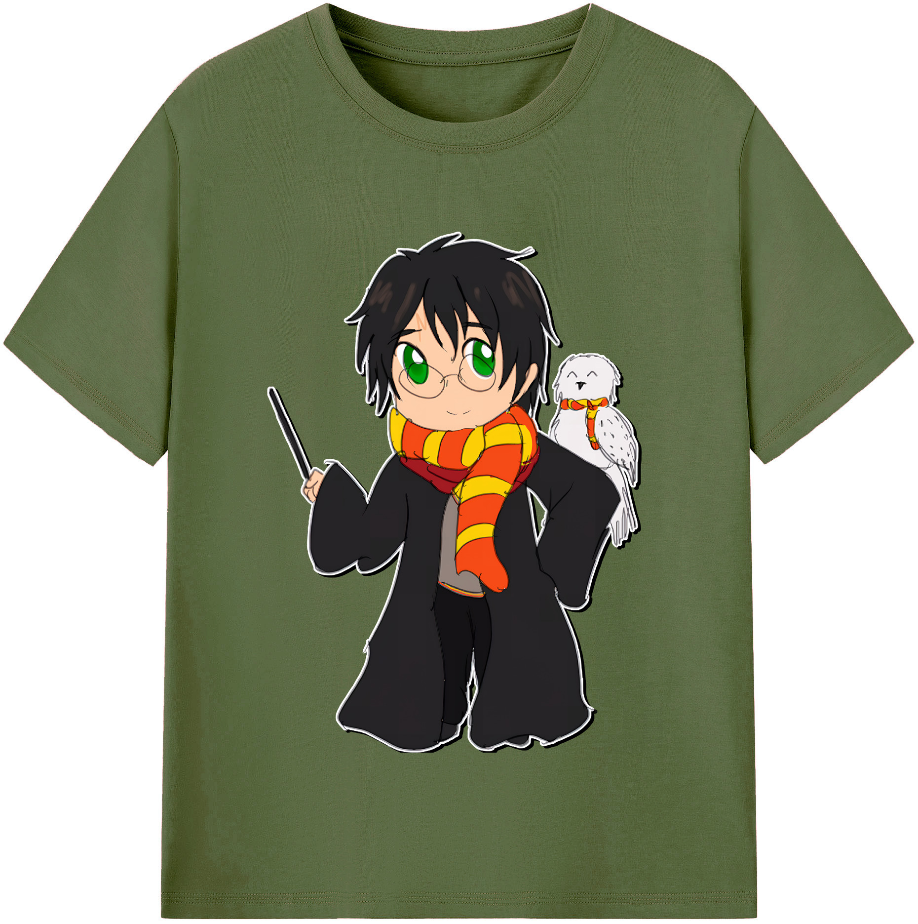 （画像用） Harry Potter ハリー・ポッターシリーズ 綿100％半袖Tシャツ（フロントプリント）